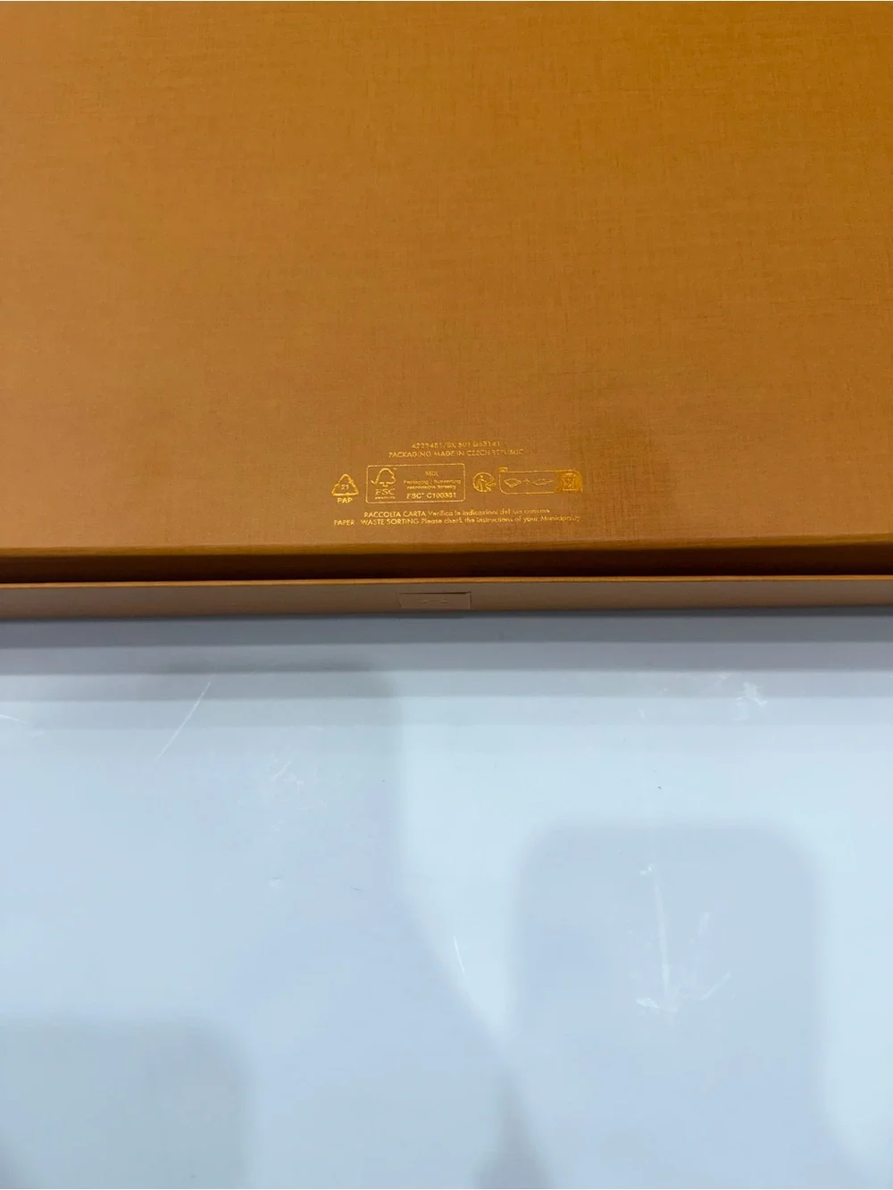 Louis Vuitton Cream and Gold Monogram Tag Detail Scarf - Picture 12 of 13